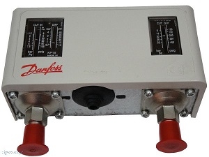 presostat kombinovaný s automatickým resetem KP15 Danfoss