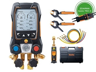 testo 557s přístroj servisní chytrý digitální +vakuum 0564 5572