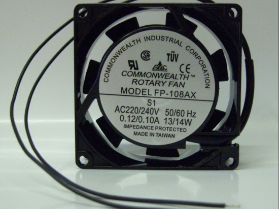 ventilátor axiální 80x80x25 FP-108AX 220V