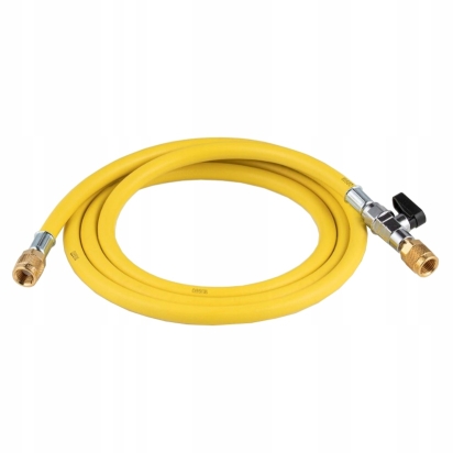 hadice plnící  s ventilem 1/4"-90cm žlutá CA-CL-36Y