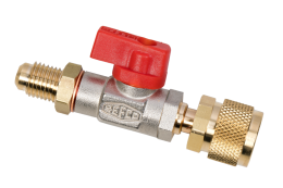 ventil kulový červený  1/4" SAE-1/2"-20UNF CA (Refco)