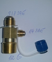 adapter šroubovací T3 (ZG1/2) Value (3/8SAE,1/4SAE,1/2G)