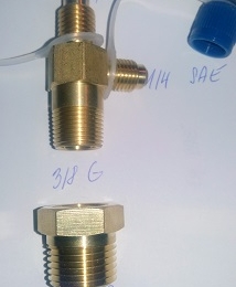 adapter šroubovací  T4 (ZG1/2) Value (1/2ACME, 1/4SAE, 3/8G)