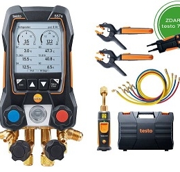 testo 557s přístroj servisní chytrý digitální +vakuum 0564 5572