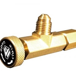 ventil servisní  pro CO2 WIGAM 1/4"x1/4"