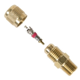 redukce 1/4" ven. SAEx1/8" NPT ven. vč. ventilku a čepičky A-31482